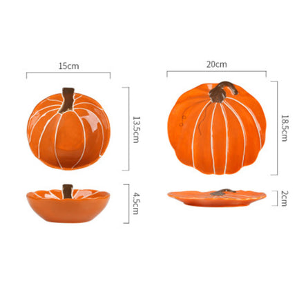 Creative Ceramic Pumpkin Bowl Home Baby Food Supplement