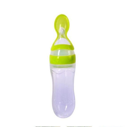 Silicone Training Rice Spoon, Infant Cereal Food Supplement, Safe Feeder