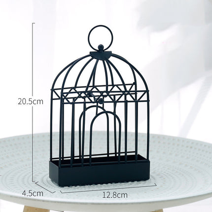 Creative Birdcage Shape Mosquito Coil Holder Nordic Iron Mosquito Repellent Incense Burner For Indoor Home Bedroom Hotel Decor