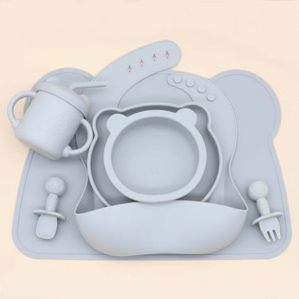 Baby Food Supplement Silicone Cutlery Set