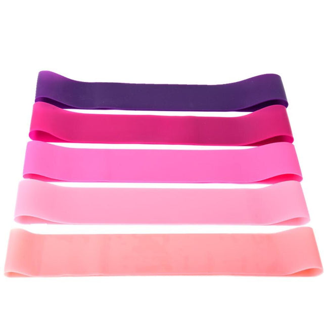 5 Colors Resistance Strap Yoga Resistance Rubber Bands Fitness
