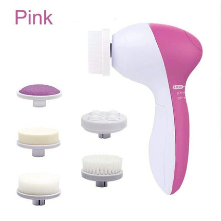 5 In 1face Cleansing Brush Silicone Facial Brush Deep Cleaning Pore
