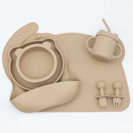 Baby Food Supplement Silicone Cutlery Set