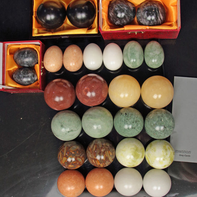 White Marble Topaz Fitness Handball