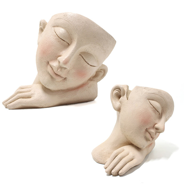 Art Planting Container Home Garden Flower Pot Ornaments