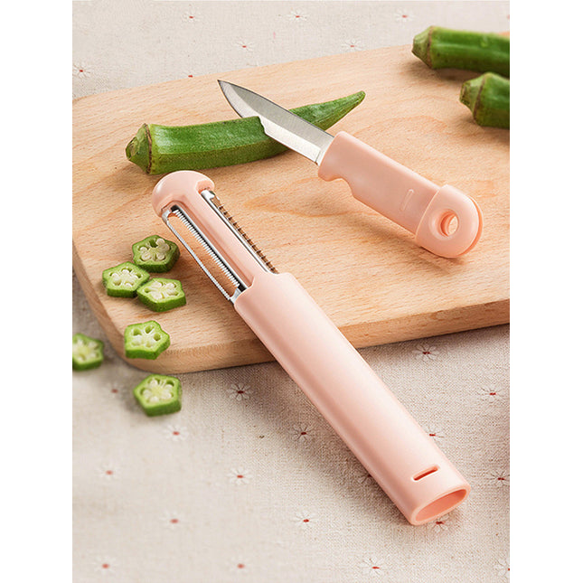 Portable Stainless Steel Peeler Fruit Knife Multi-functional Kitchen Tool