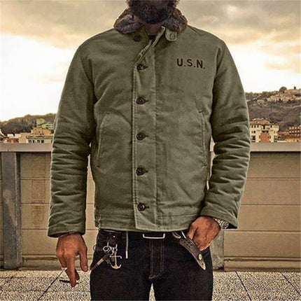 Autumn And Winter Men's Clothing Slim Solid Color Fashion Jacket Jacket Men