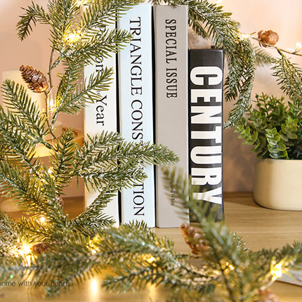 Led Lights Wall Hanging Lamp Rattan Copper Decoration Home Fake Pine Needles New Wreath Window Green For Thanksgiving Christmas