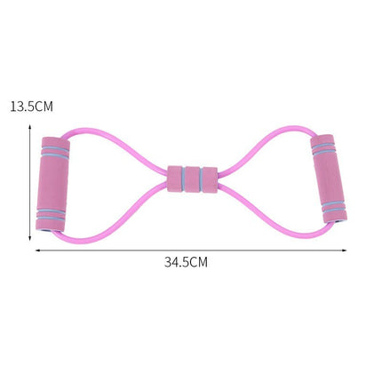 8 Word Chest Expander Rope Resistance Bands Elastic Fitness Gym