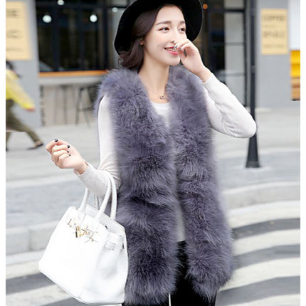 European and American Plush Waistcoat Vest Women Women's Clothing