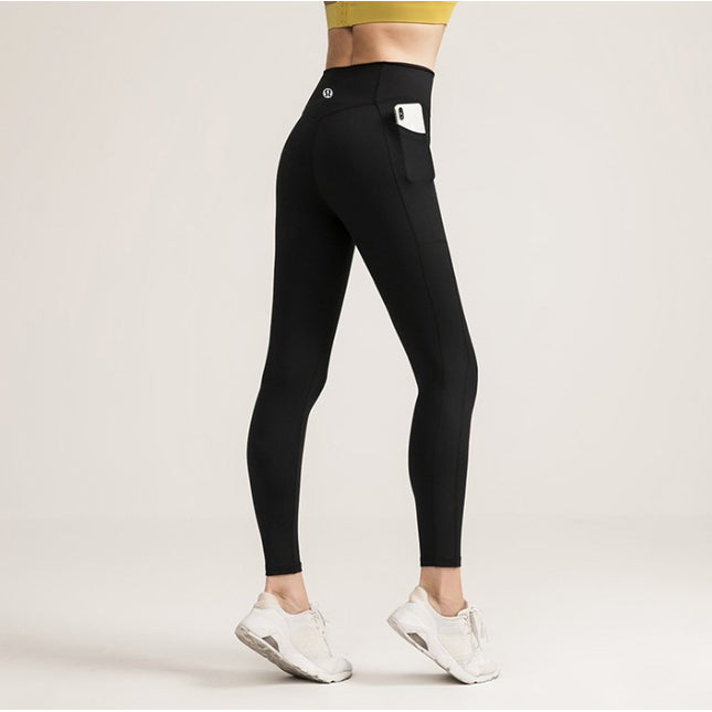 Pocket nude fitness track pants