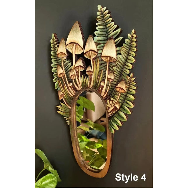 Mushroom Forest Mirror Home Garden Decoration