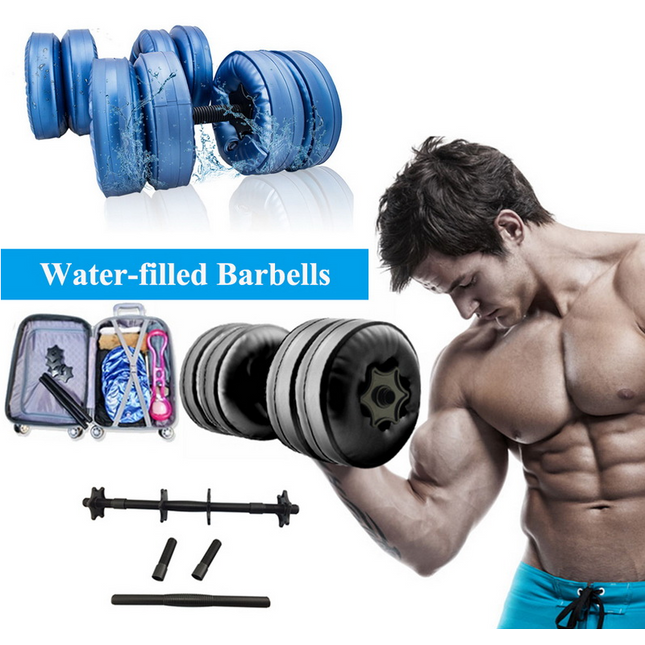 Adjustable 20-25 KG Water-filled Dumbbell for Men Home Fitness  Arm Muscle Training Equipment Portable Convenient Water Injection Dumbb
