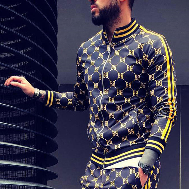 Print sports sweater thin fitness