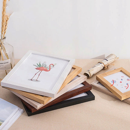Simple Wooden Photo Frame Set Up  Wall Picture