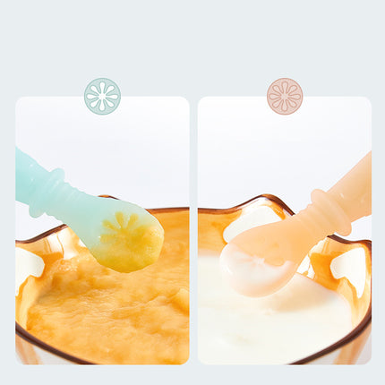 Food supplement silicone soft spoon