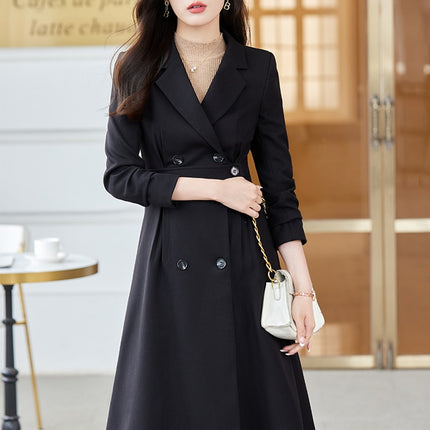 Black Apricot Coffee Office Ladies Formal Skirt Suit Women Female Long