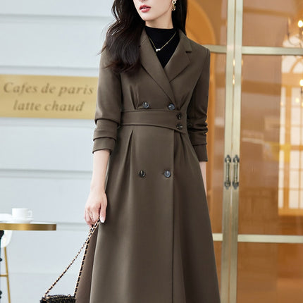 Black Apricot Coffee Office Ladies Formal Skirt Suit Women Female Long