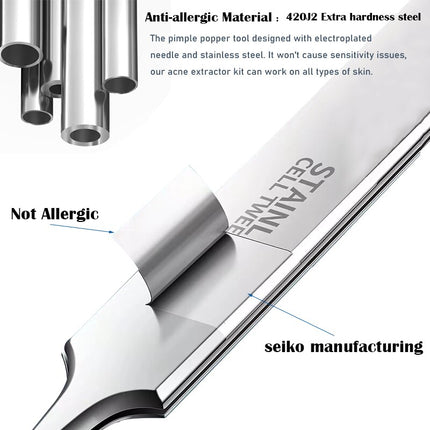 Blackhead Remover Tweezers Professional Ultra-fine No. 5 Acne