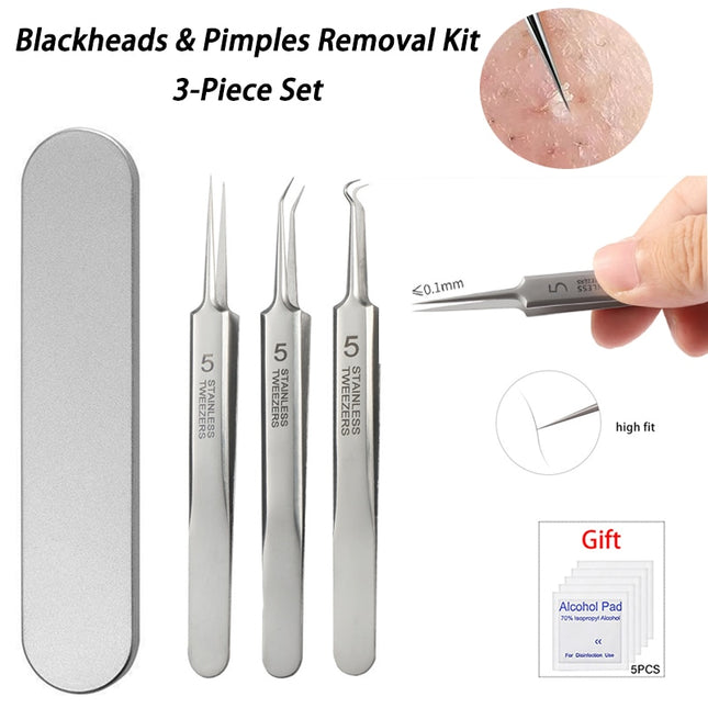 Blackhead Remover Tweezers Professional Ultra-fine No. 5 Acne