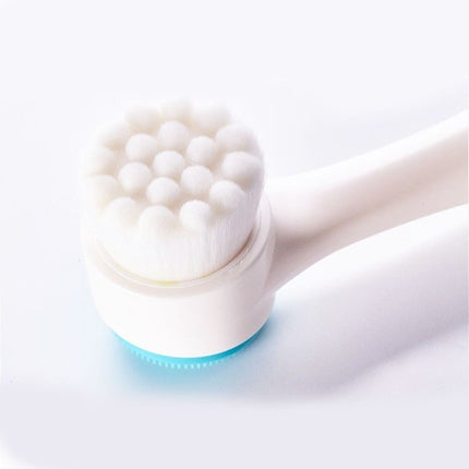 Double Sided Silica Gel Cleansing Brush Soft Fiber Cleansing Brush