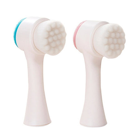 Double Sided Silica Gel Cleansing Brush Soft Fiber Cleansing Brush