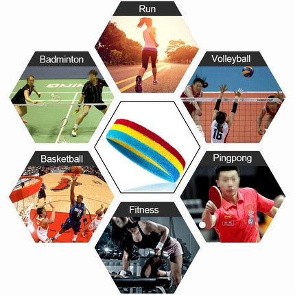 Fitness Running Cycling Sweatband Sweatband Headband Men's Women's