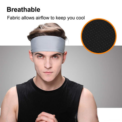 Men Sweatband Sports Headband Stretch Elastic Women Yoga Running Hair