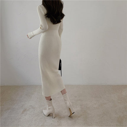 New 2022 Vintage Fairy Chiffon Long Dress Women White Elegant French