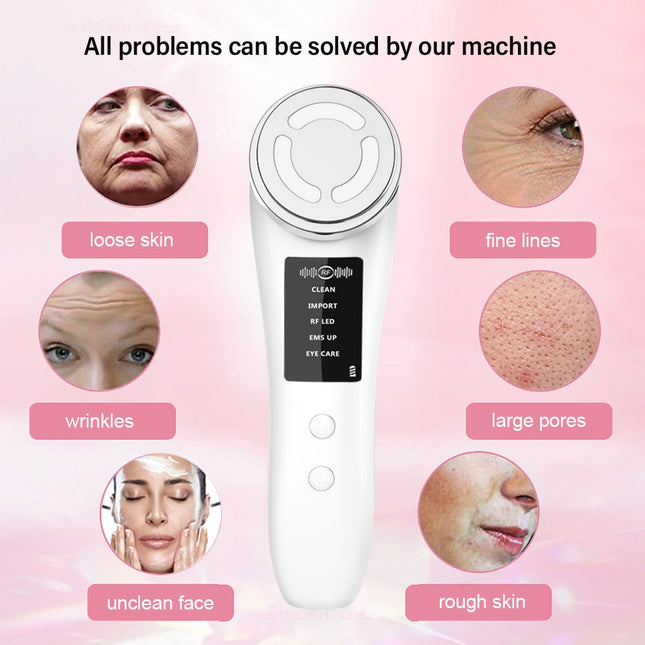 Rf Face Skin Tightening Electric Radio Frequency Massager Led Facial