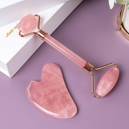Resin Roller Face Massager 7 Colors Gua Sha Set Scraping Board Facial
