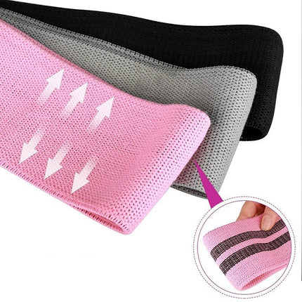 Set of elastic resistance bands for yoga