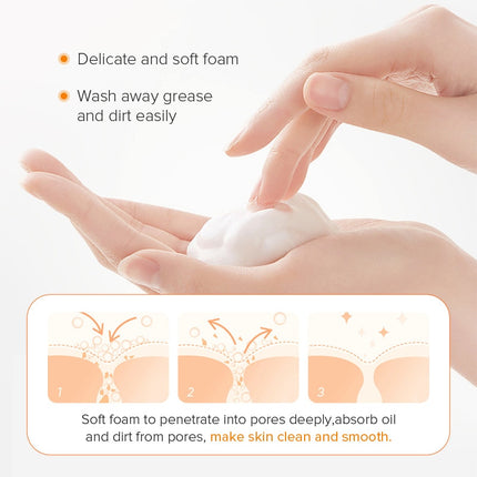 Vitamin C Facial Cleanser Whitening Moisturizing Brightening Deep