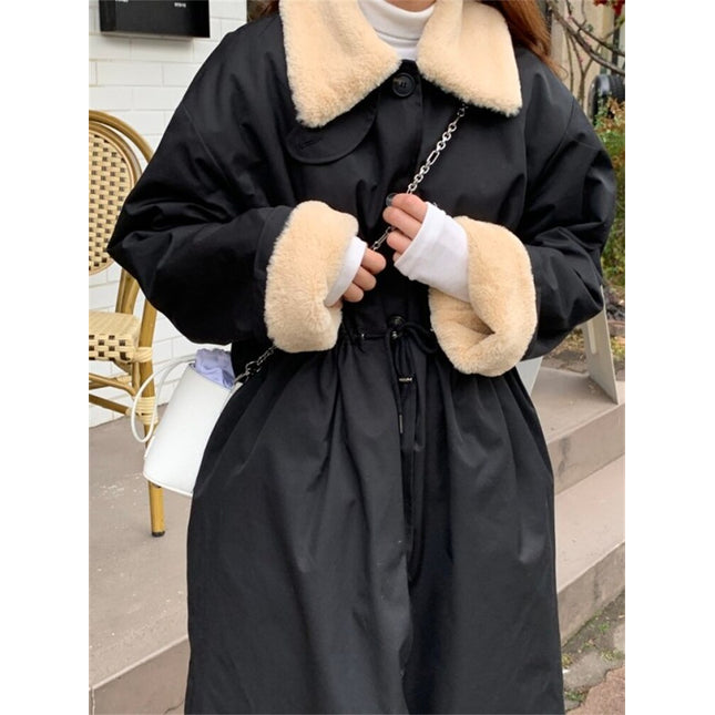 Winter Coat Women Long Oversize Fashion Cashmere Wool Outerwear Female