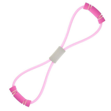 Woman Resistance Bands With Foam Sports At Home Yoga Fitness