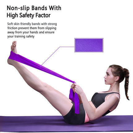 Yoga Pilates Resistance Band Stretching Exercise Fitness Belt Elastic