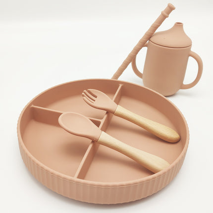 Silicone Food Supplement Plate With Large Capacity