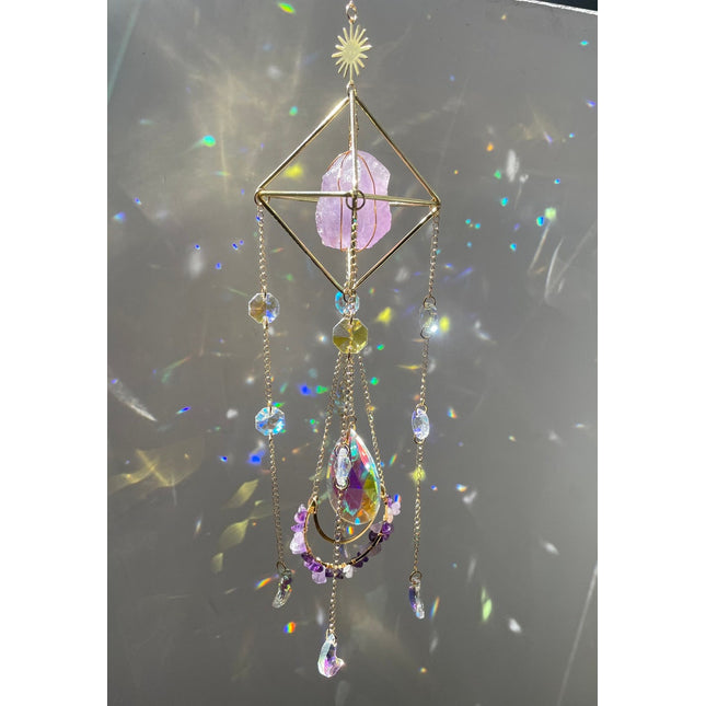 Crystal Hanging Sun Catcher Aurora Gem Crystal Prism