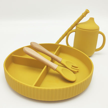 Silicone Food Supplement Plate With Large Capacity