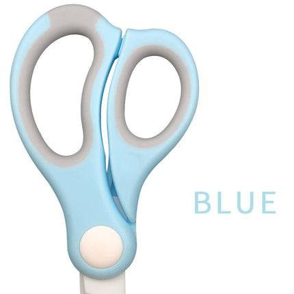 Baby Ceramic Scissors Portable Baby Food Supplement Scissors With Cutting Sleeve