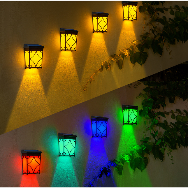 New Solar Wall Lamp Outdoor Garden Waterproof Home