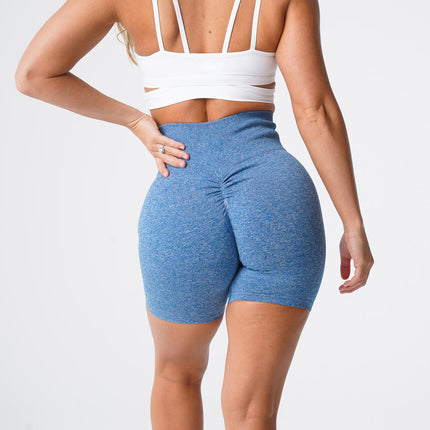 Show Waist Snowflake Seamless Fitness Yoga Shorts