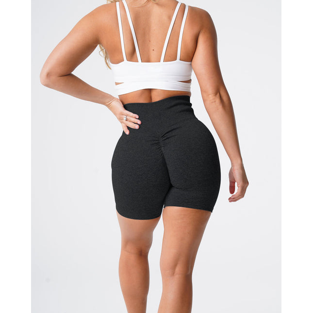 Show Waist Snowflake Seamless Fitness Yoga Shorts