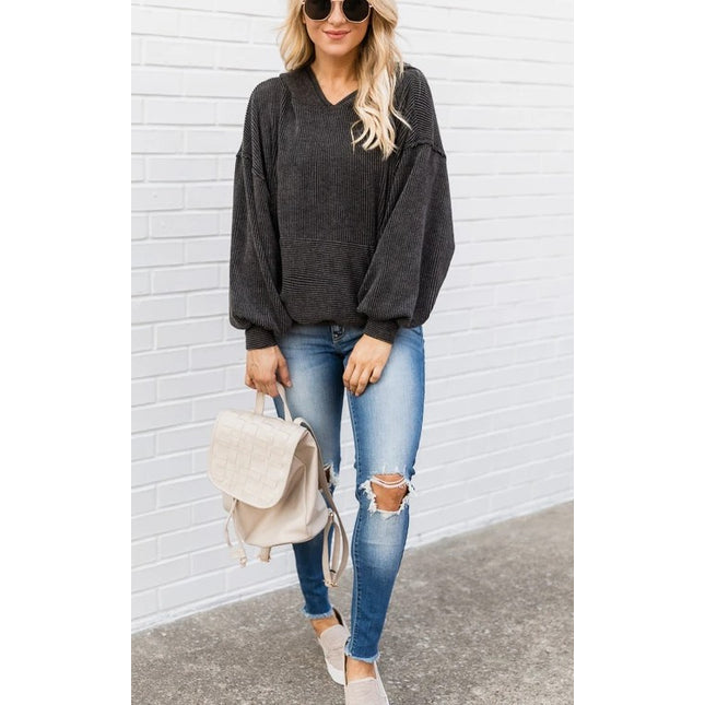 Women  Corduroy Hooded