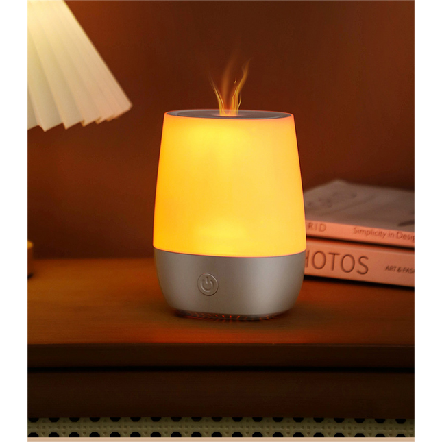 Creative New Flame Humidifier Aromatherapy Usb Mute Bedroom Mini Simulation Flame Aromatherapy Machine