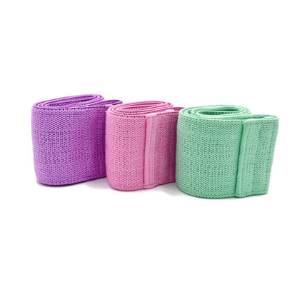 3PCS Unisex Resistance Bands Elastic Fabric Booty Bands Set Non-slip