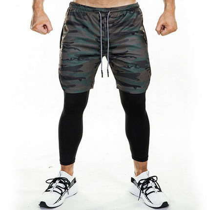 2 in 1 Running Shorts Mens Leggings and shorts