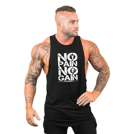Mens Bodybuilding Hooded Tank Top