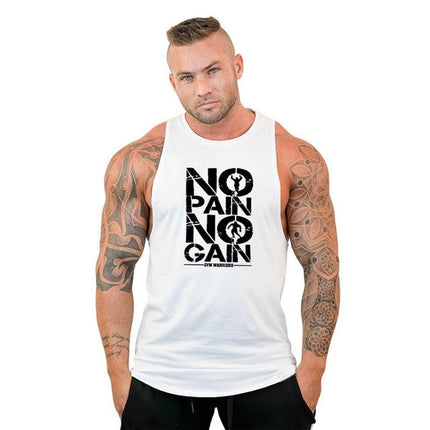 Mens Bodybuilding Hooded Tank Top