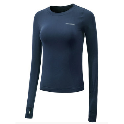 Solid Color High Elastic Gym Top